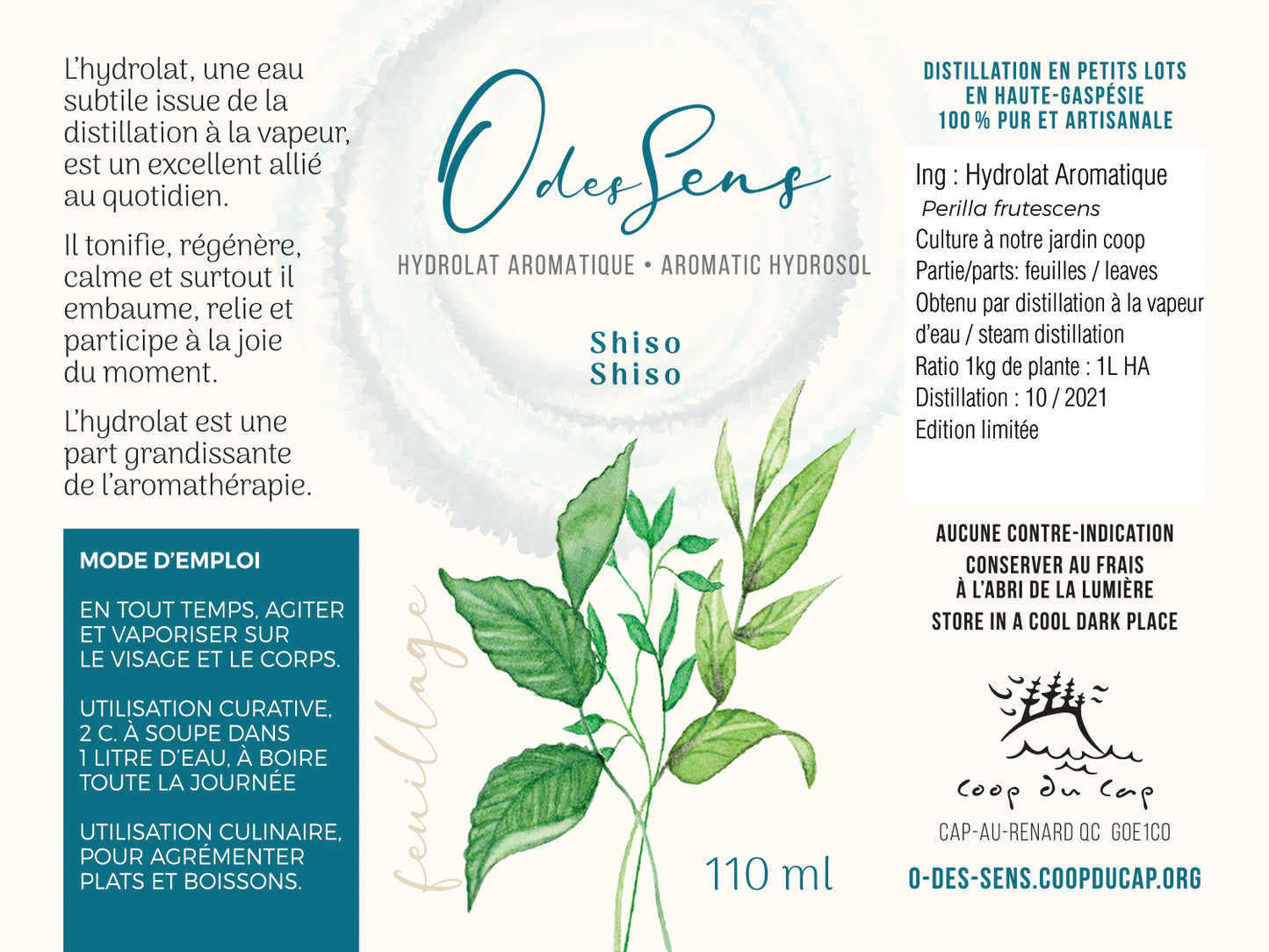Hydrolat Aromatique SHISO