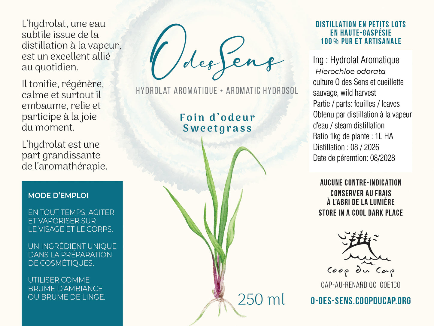 Hydrolat Aromatique FOIN D'ODEUR