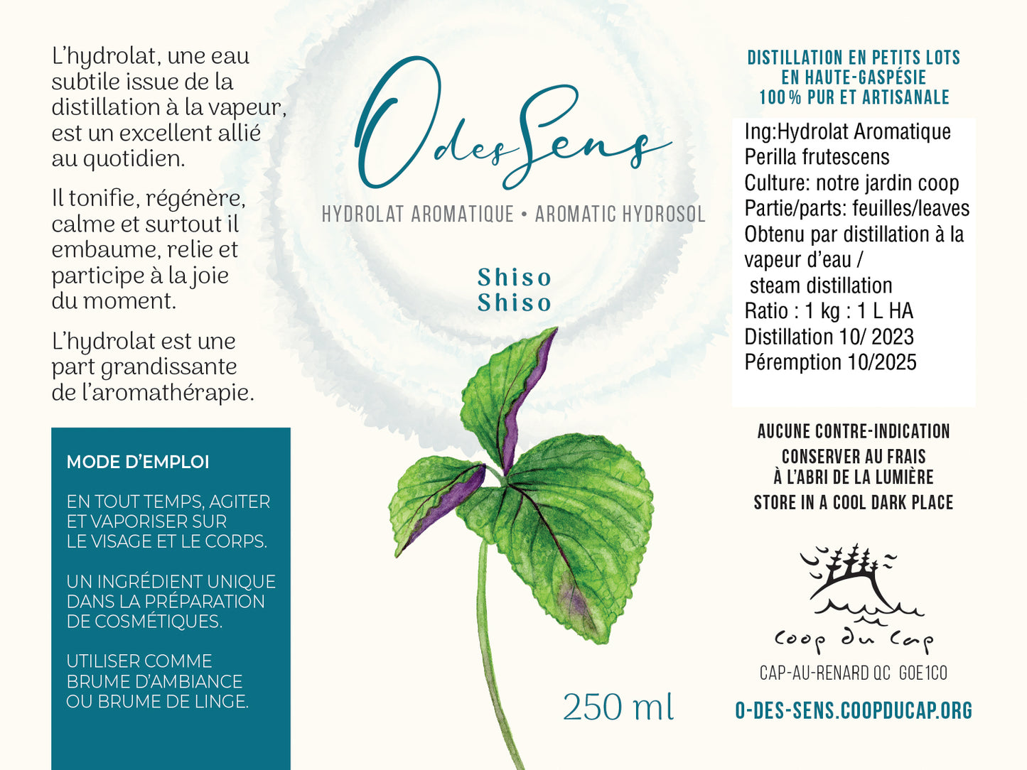 Hydrolat Aromatique  SHISO